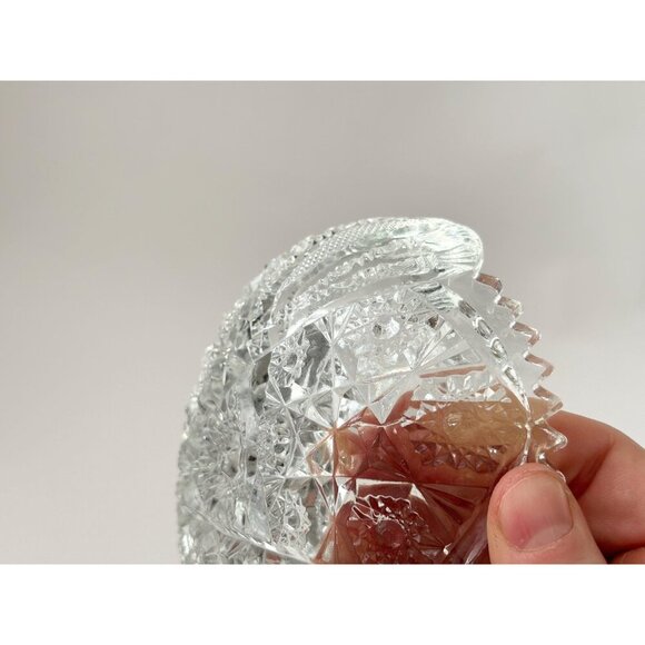 Early American Pressed Glass (EAPG) Vintage Sawtooth Edge Catchall Classic Bowl - Picture 4 of 10